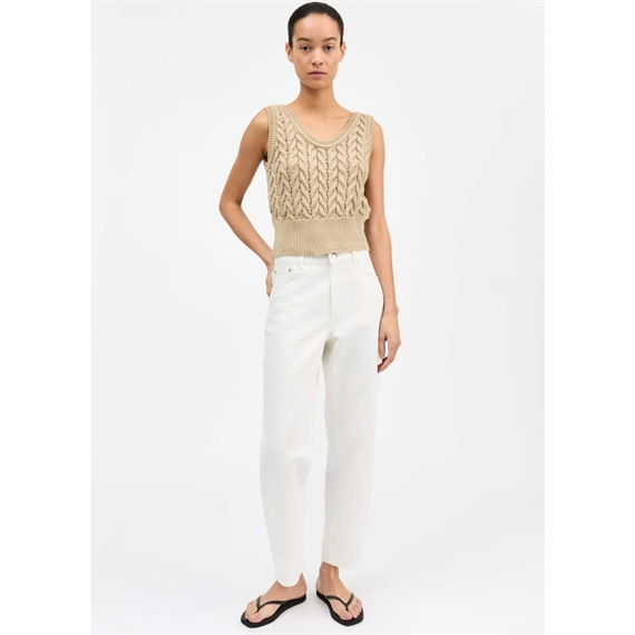 Skall Studio Wavy Top, Warm Beige 